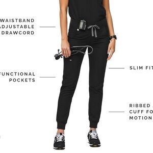 FIGS Black Jogger Pants